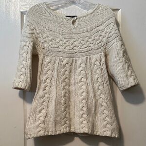 GAP Cream Cable Knit Sweater